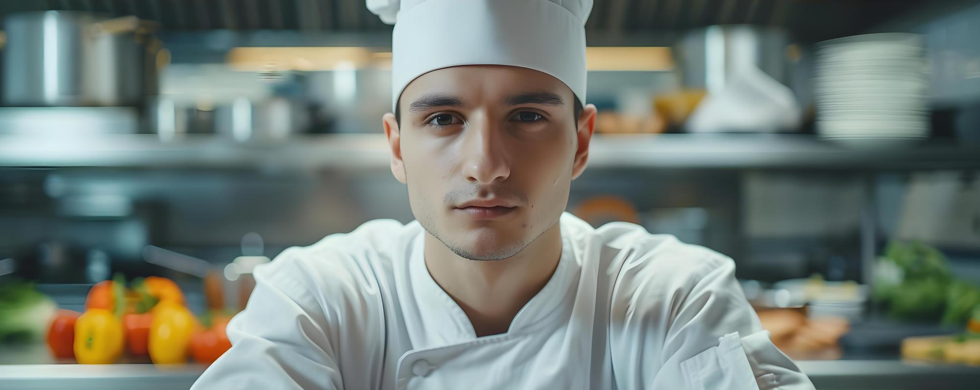 Portrait of chef Marco focusing on savory techniques